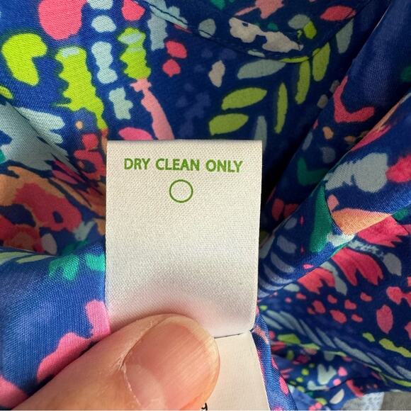 Lilly Pulitzer Dusk Silk Racerback Top Size Small - Picture 7 of 7